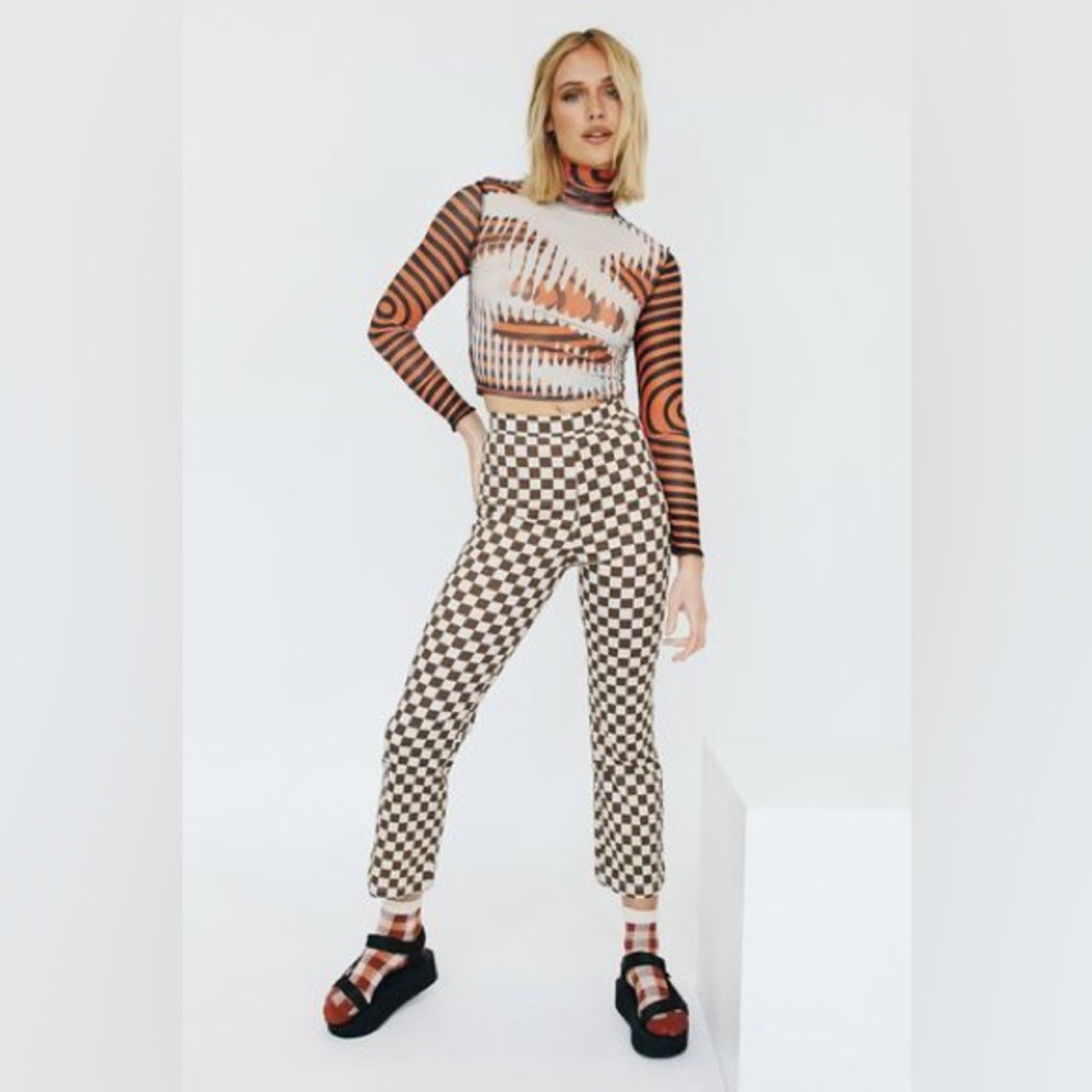 VRG GRL French 75 Check Pants - Size AU 8/ US 4